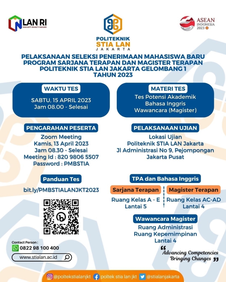 Pelaksanaan Seleksi PMB Program Sarjana Terapan Dan Magister Terapan ...